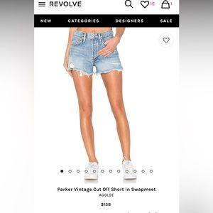 Agolde Parker Jean Shorts